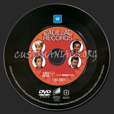 Cadillac Records dvd label