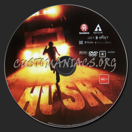 Hush dvd label