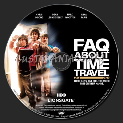 Frequently Asked Questions About Time Travel dvd label