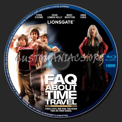 Frequently Asked Questions About Time Travel blu-ray label