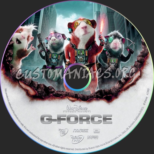 G-Force dvd label