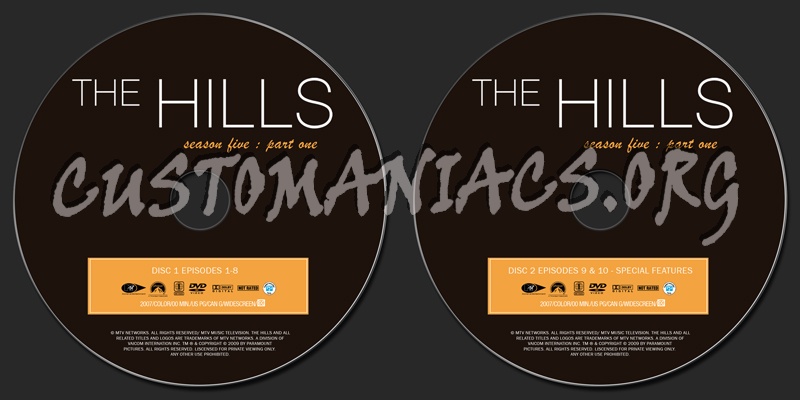 The Hills Season 5 dvd label