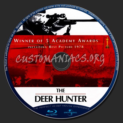 The Deer Hunter blu-ray label