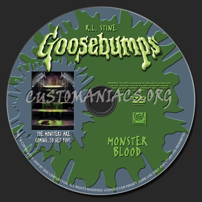 Goosebumps-Monster Blood dvd label