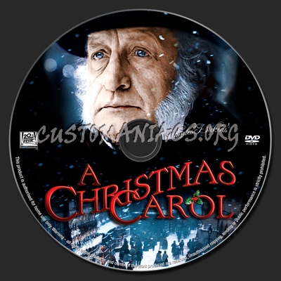 A Christmas Carol dvd label