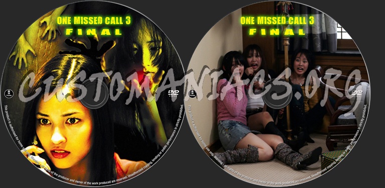 One Missed Call 3 Final dvd label