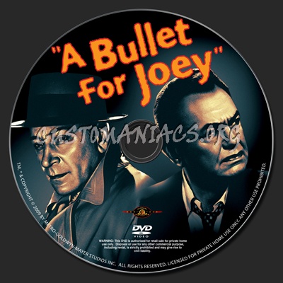 A Bullet For Joey dvd label