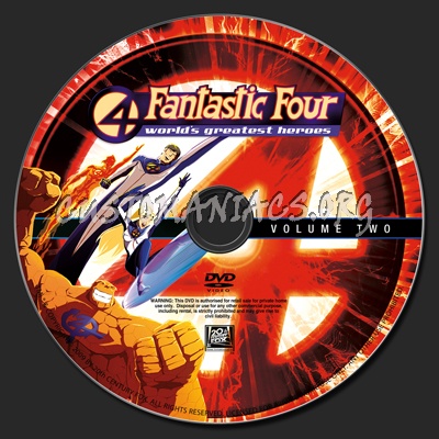 Fantastic Four Volume Two dvd label