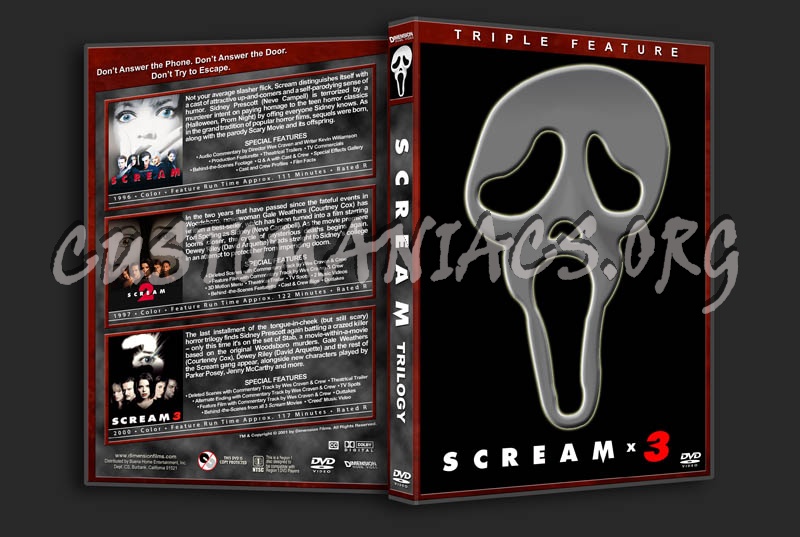 Scream Trilogy dvd cover