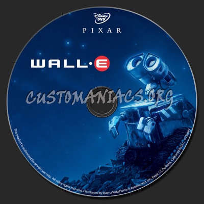 Wall-E dvd label