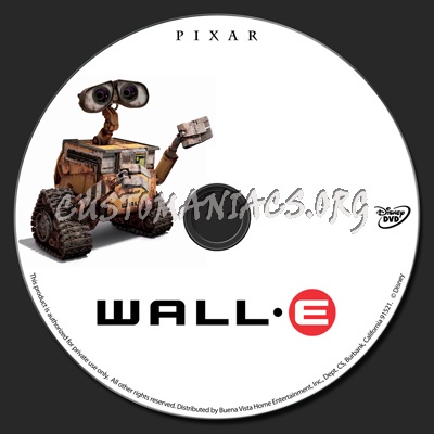 Wall-E dvd label