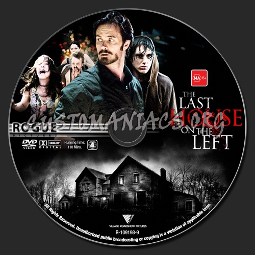 The Last House On The Left dvd label