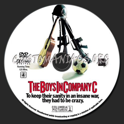 The Boys In Company C dvd label