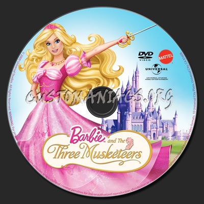 Barbie And The Three Musketeers dvd label