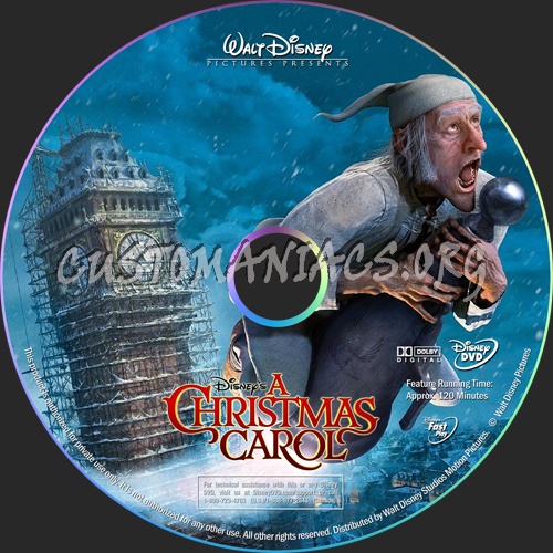 A Christmas Carol dvd label