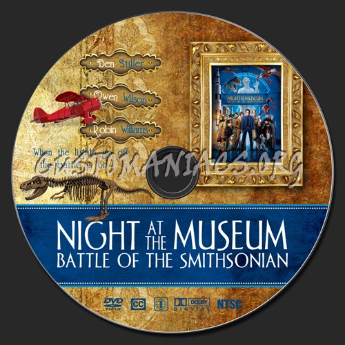 Night at the Museum 2 - Battle of the Smithsonian dvd label