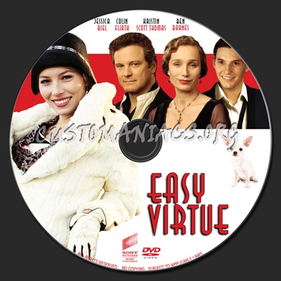 Easy Virtue dvd label