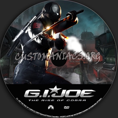 G.I. Joe: The Rise of Cobra dvd label