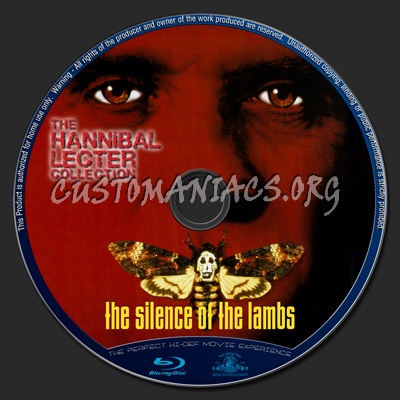 The Hannibal Lecter Collection : The Silence Of The Lambs blu-ray label