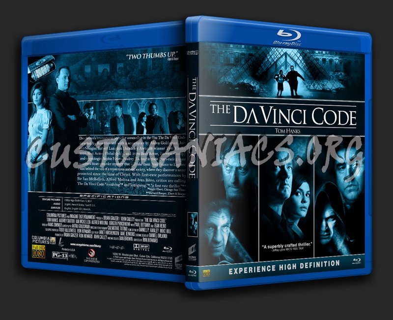 The Da Vinci Code blu-ray cover