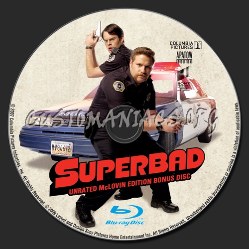 Superbad blu-ray label