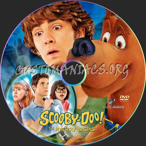 Scooby-Doo! The Mystery Begins dvd label