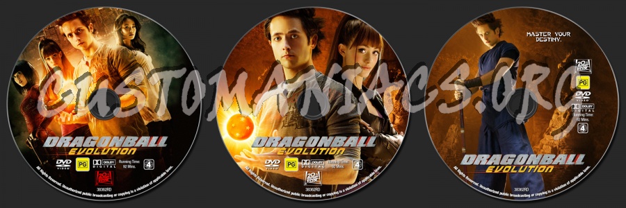 Dragonball Evolution dvd label