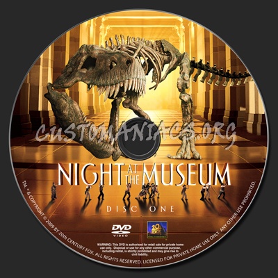 Night At The Museum dvd label