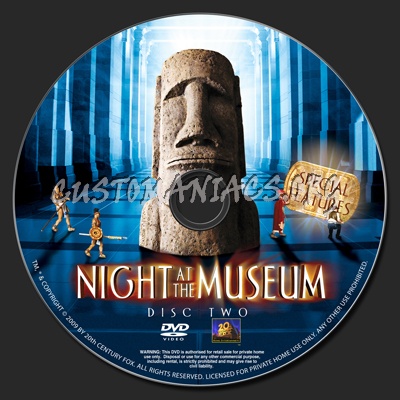 Night At The Museum dvd label