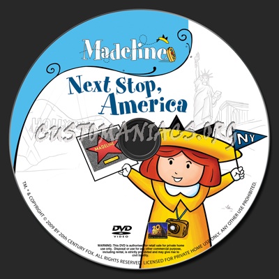 Madeline-Next Stop America dvd label