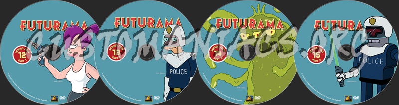 Futurama Season 4 dvd label