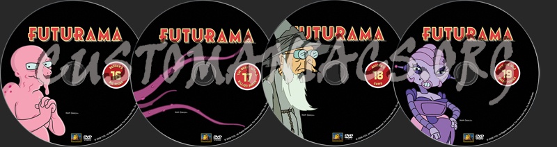 Futurama Feature Length Adventures dvd label