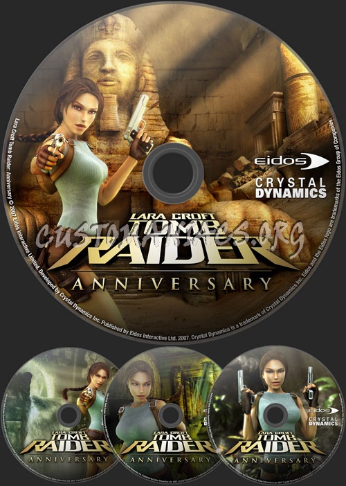 Tomb Raider Anniversary dvd label