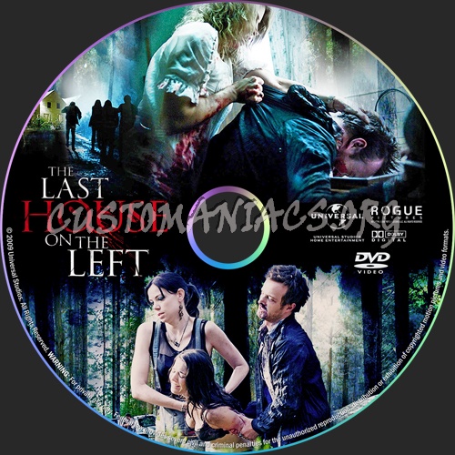 The Last House on the Left dvd label