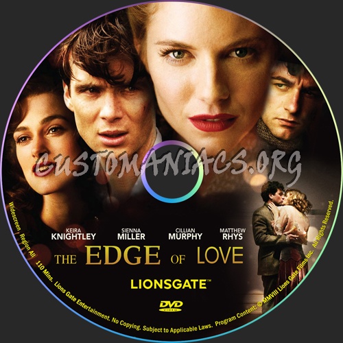 The Edge Of Love dvd label