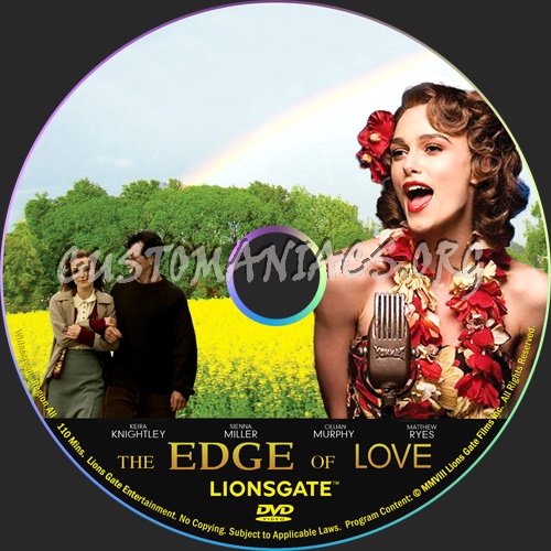 The Edge Of Love dvd label