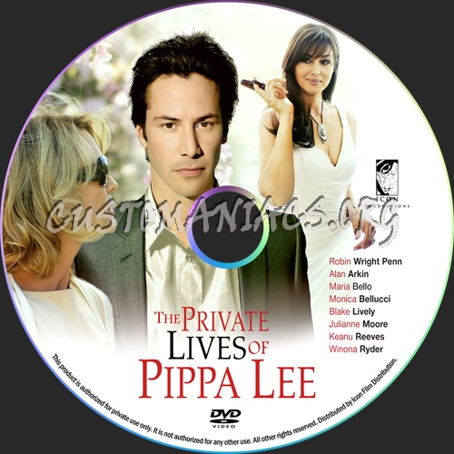 The Private Lives of Pippa Lee dvd label