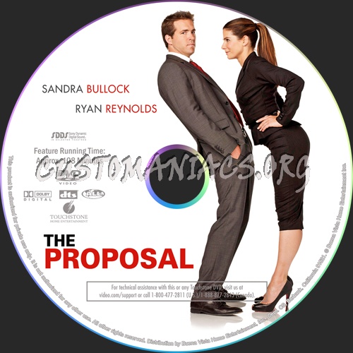 The Proposal dvd label