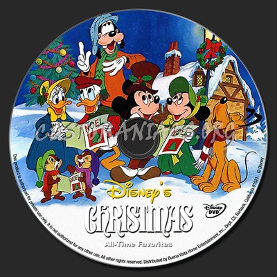 Disney's Christmas Favorites dvd label