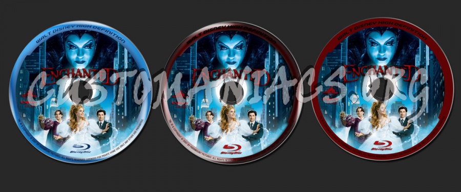 Enchanted blu-ray label