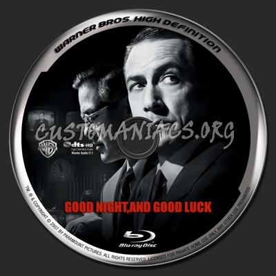 Good Night,and Good Luck blu-ray label