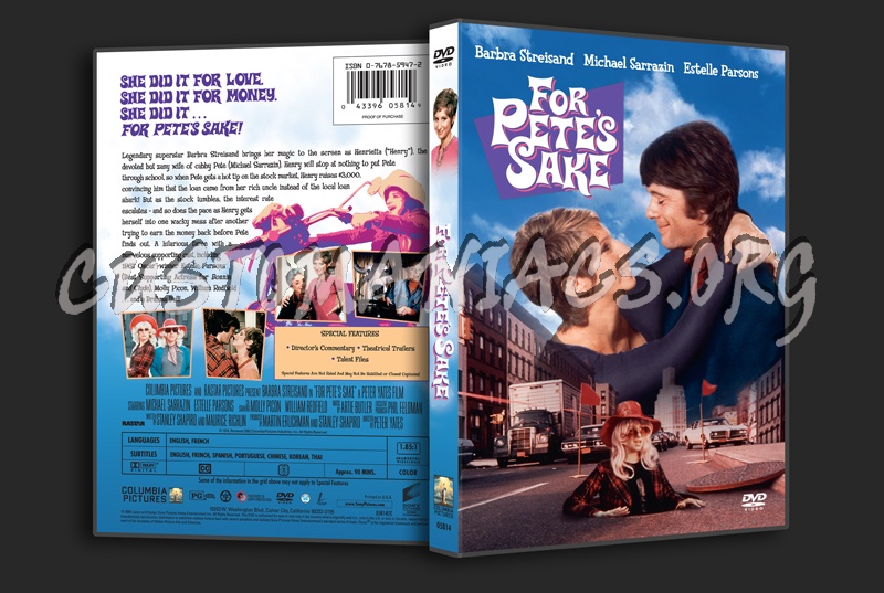 For Pete's Sake dvd cover