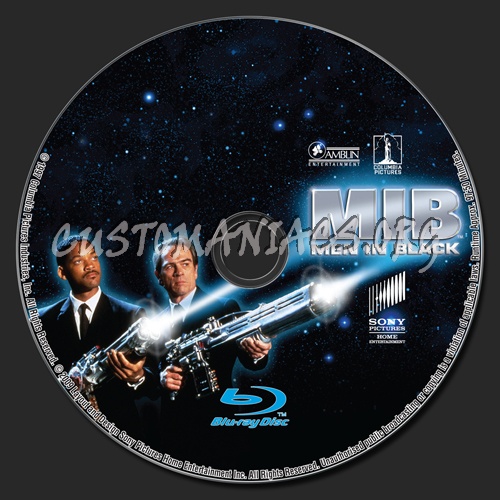 Men in Black blu-ray label