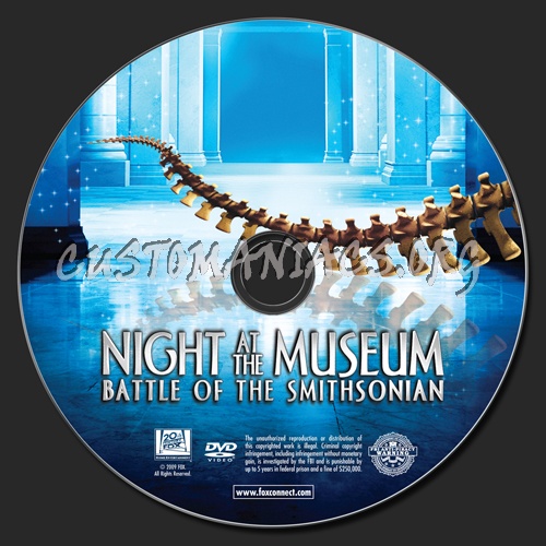 Night at the Museum 2 dvd label