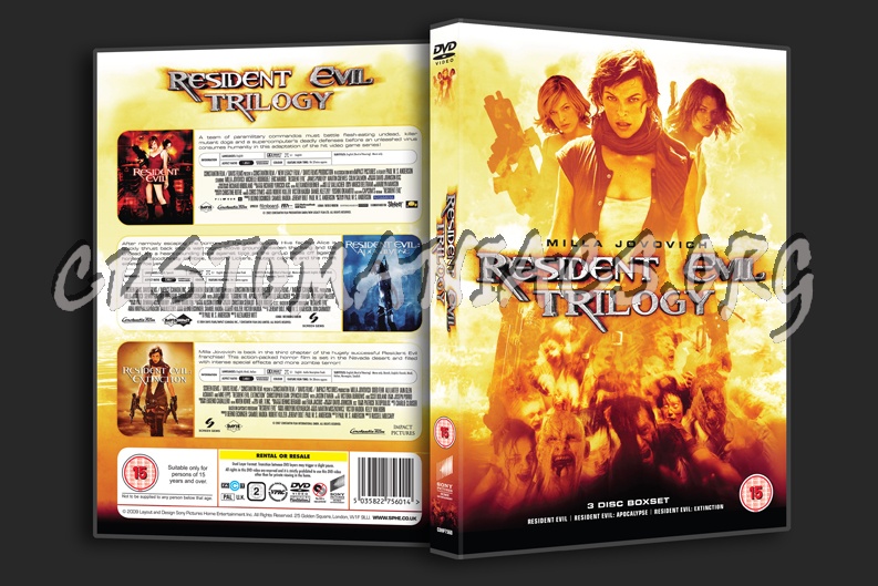 Resident Evil Trilogy dvd cover