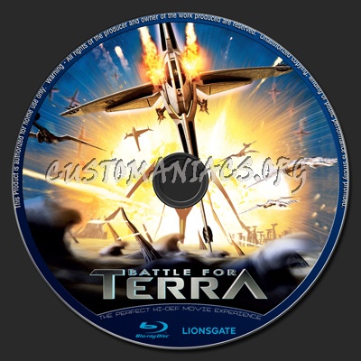 Battle For Terra blu-ray label