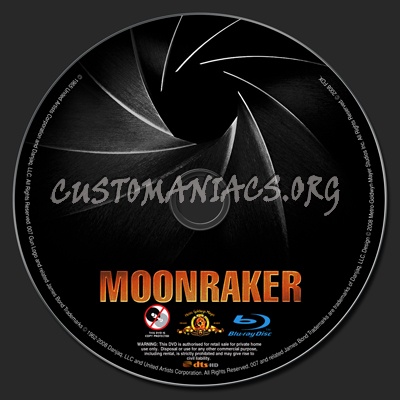 Moonraker blu-ray label