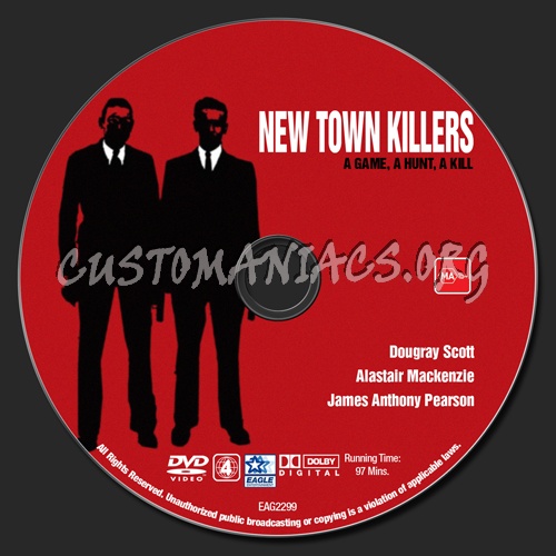 New Town Killers dvd label