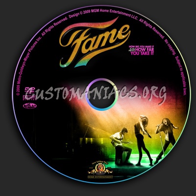 Fame dvd label