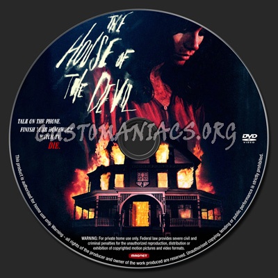 The House of the Devil dvd label